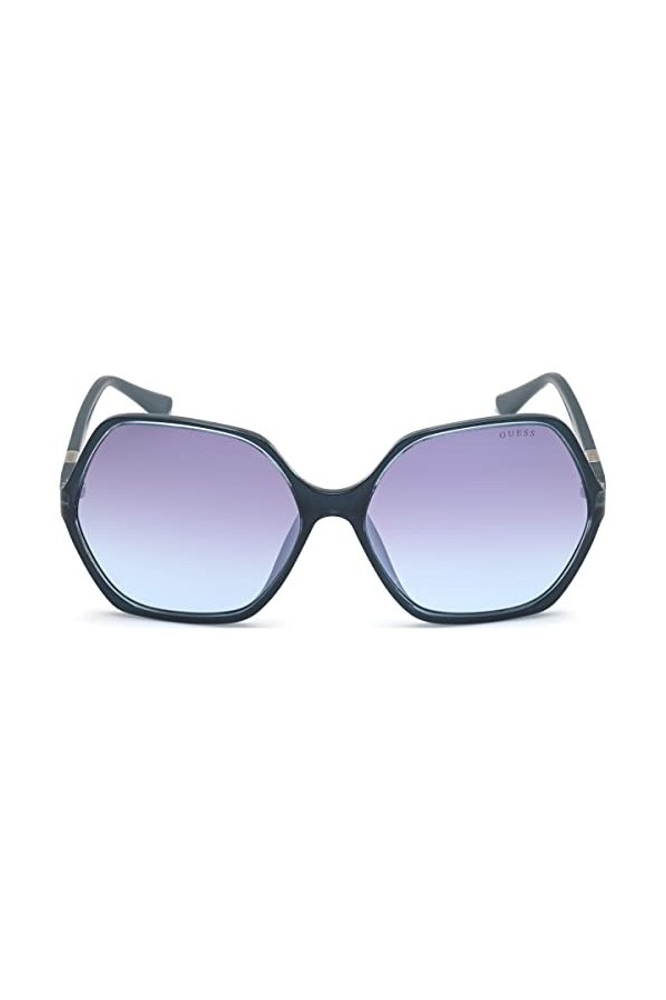 Guess Gu7747 Lunettes de Soleil, Bleu Clair Brillant, 62 Femme
