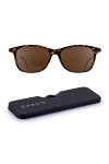 ThinOptics Shado Sunglasses Lunettes de soleil polarisées avec protection UV intégrale Ultra-minces, légères et compactes Étu