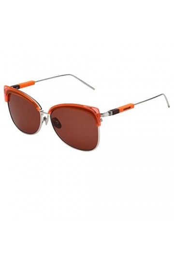 Calvin Klein CK19701S 39361 Sunglasses, 856 Neon Orange Mahogany, 59 Unisex