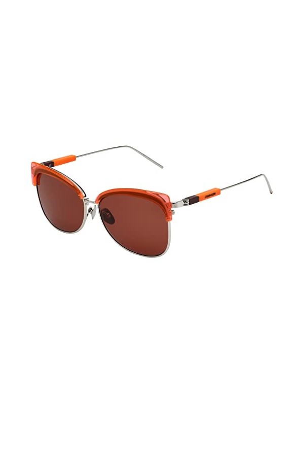 Calvin Klein CK19701S 39361 Sunglasses, 856 Neon Orange Mahogany, 59 Unisex