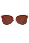 Calvin Klein CK19701S 39361 Sunglasses, 856 Neon Orange Mahogany, 59 Unisex