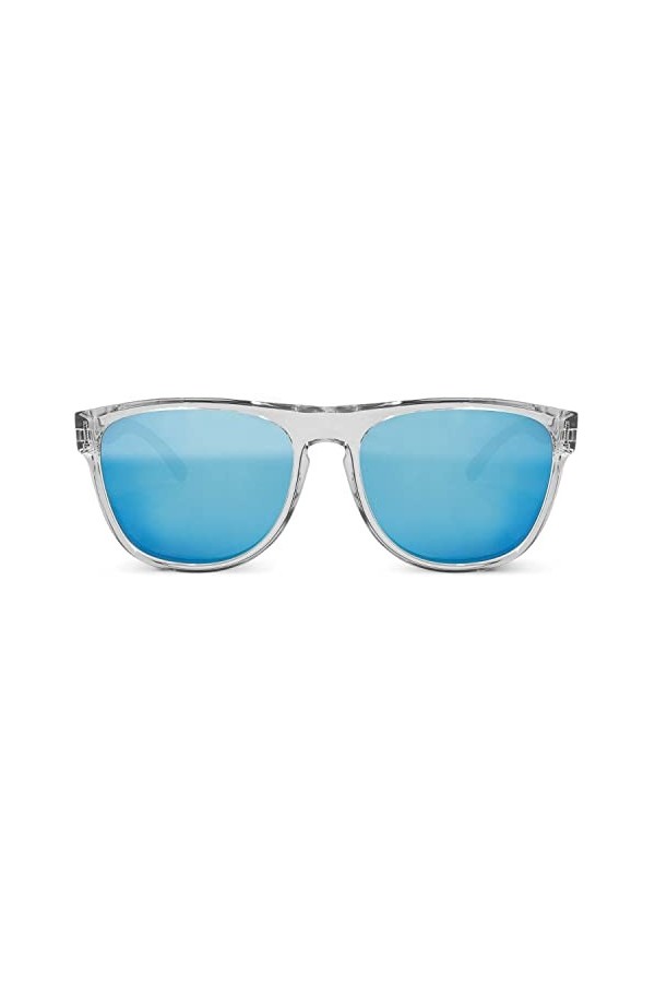 MessyWeekend Lunettes de Soleil pour Hommes & Femmes avec Monture Carrée légère à Injection TR90 - Verres Polarisants avec Pr