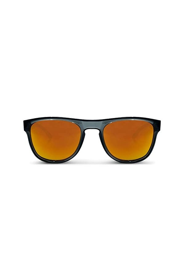 MessyWeekend Lunettes de Soleil pour Hommes & Femmes avec Monture Carrée légère à Injection TR90 - Verres Polarisants avec Pr