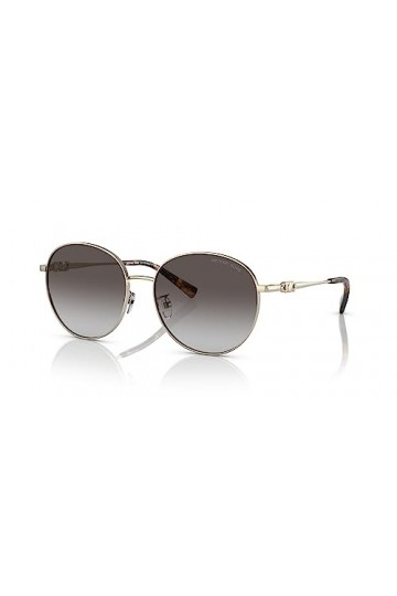 Michael Kors Lunettes de Soleil, Or Clair/Dégradé Gris Foncé, 223 Unisex