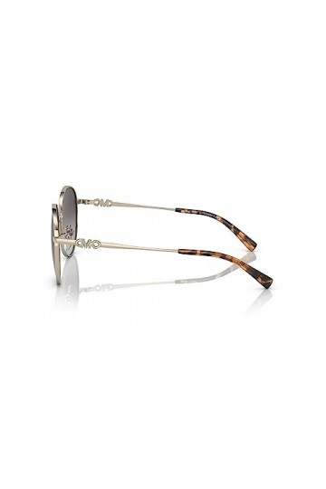 Michael Kors Lunettes de Soleil, Or Clair/Dégradé Gris Foncé, 223 Unisex