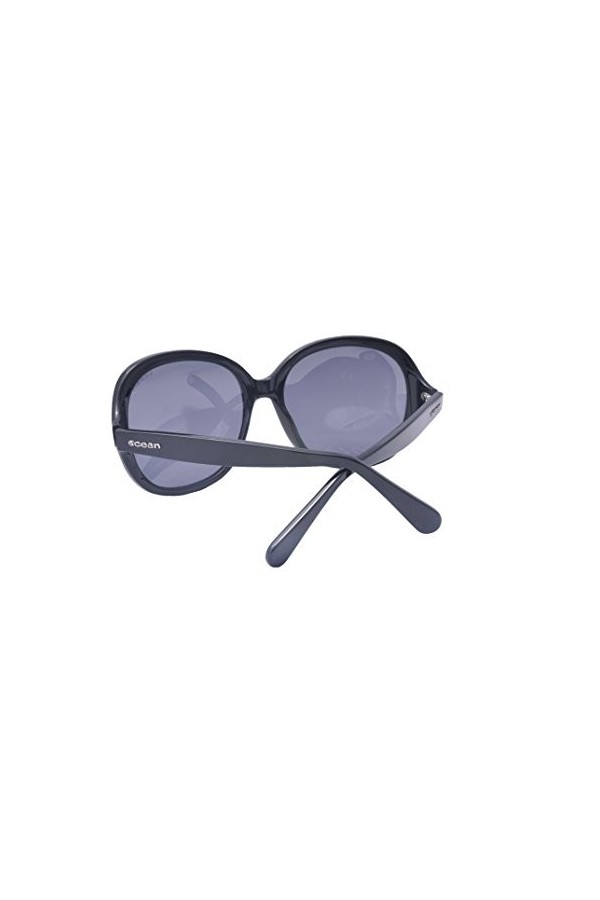 Ocean Sunglasses - Elisa - lunettes de soleil polarisées - Monture : Noir Laqué - Verres : Revo Bleu 15300.1 
