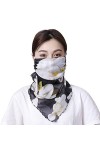 Masque à Foulard Anti UV Sport Cagoule Antipoussière Cache Cou Demi Visage Protège Cyclisme Bandana UPF50+ Femme Masque Sécha