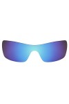 Revant Verres de Rechange Compatibles avec Oakley Batwolf, Polarisés, Bleu Glacier MirrorShield