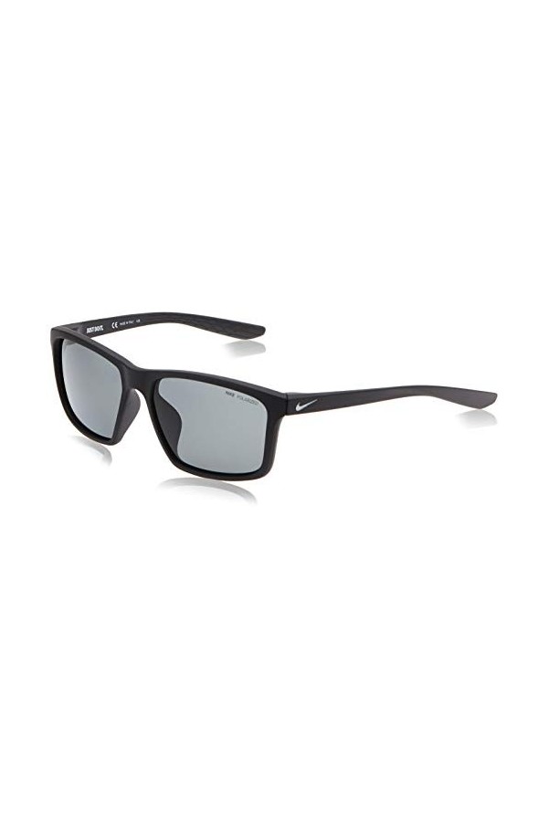 Nike Cw4640-010 Valiant P Sunglasses Matte Black Frame Color, Grey Polarized Lens Tint Lunettes de Soleil, Taille Unique Mixt