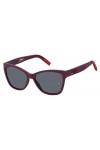 Tommy Hilfiger Tj 0026/S, Lunettes De Soleil Femme, Cherry Mat, 50