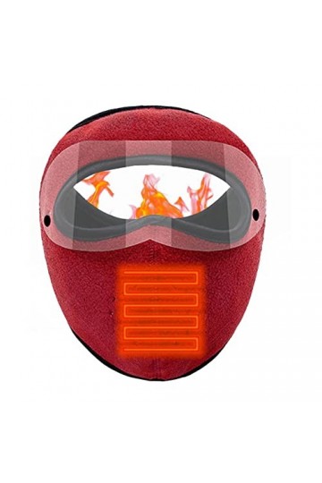 WOTEG Protection du visage dhiver pour femme - Demi-cagoule coupe-vent - Couverture thermique dhiver en polaire - Capuche e