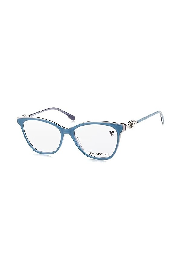 Karl Lagerfeld KL6092 KL6092 458 azure white vista Mens Acetate, Standard, 54 KL6092 Sunglasses, 54 Unisex