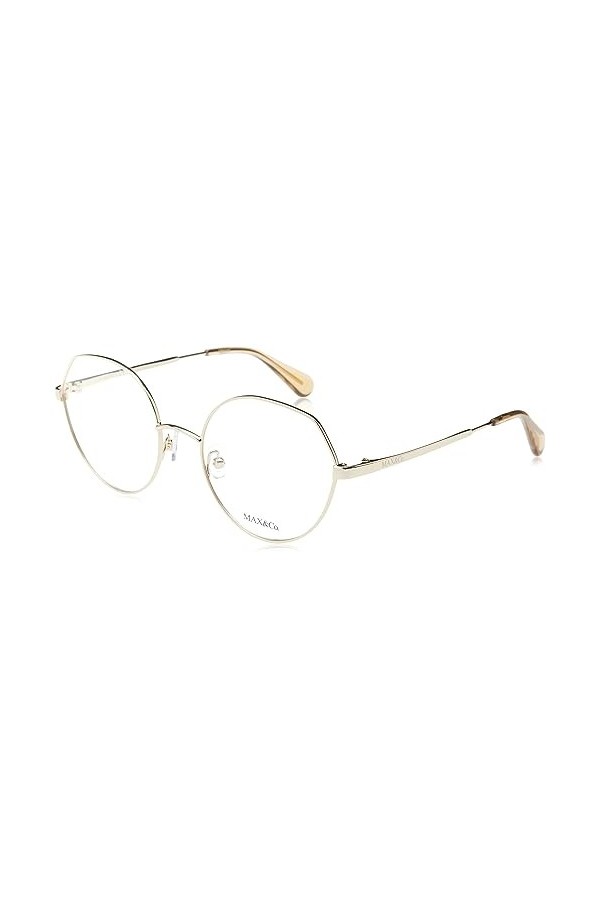 MAX &CO MO5017 Lunettes de Soleil, Doré pâle, 53/20/140 Femme