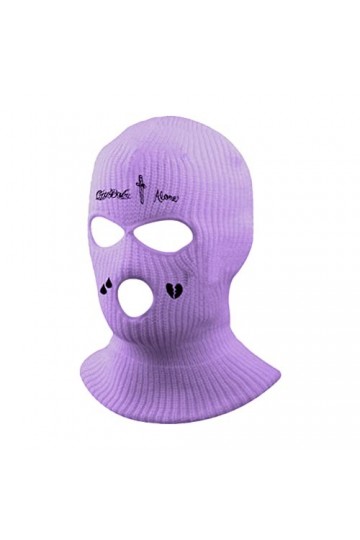 Tianbi Cagoule complète de ski, 3 trous, cagoule tricotée pour lhiver - Masque de ski pour sports dextérieur, cyclisme, ski