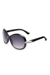 JMTLLTYYJ Lunettes De Soleil Femme, Lunettes De Soleil Polarisées Rétro pour Lunettes De Soleil pour Femmes Couleur : Marron