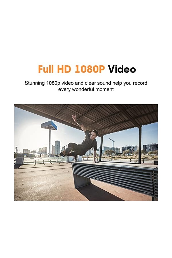 Caméra de Lunettes de Soleil Bluetooth, Caméra Portable HD 1080p avec Casque, Lentille Polarisée, Lunettes Intelligentes Vidé