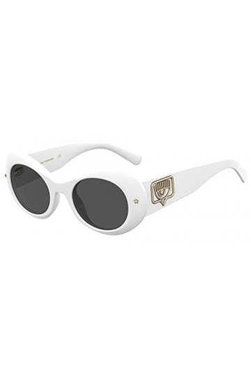 CHIARA FERRAGNI CF 7004/S Lunettes de Soleil, Blanc, 50 Femme