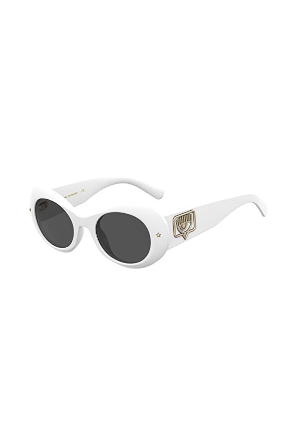 CHIARA FERRAGNI CF 7004/S Lunettes de Soleil, Blanc, 50 Femme
