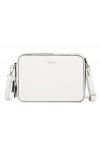 flora & co - Sac Caméra Bandoulière Double Zip Entouré Pour Femme - Besace Rectangulaire Porté Epaule Crossbody - Besace Saco