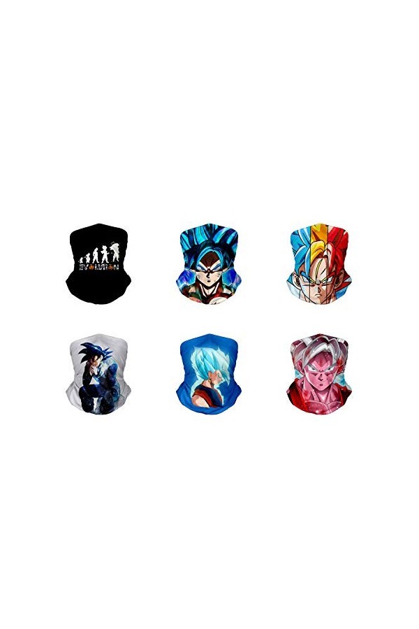 NCTCITY 6 Paquet Écharpe Magique Multifonctionel Magic Balaclava Bandanas Couvre-Chef Sans Coutures Bandeaux de Fitness Cagou