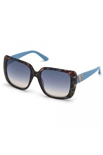 Guess 0, Lunettes de Soleil Femme, Blue/Other, 58