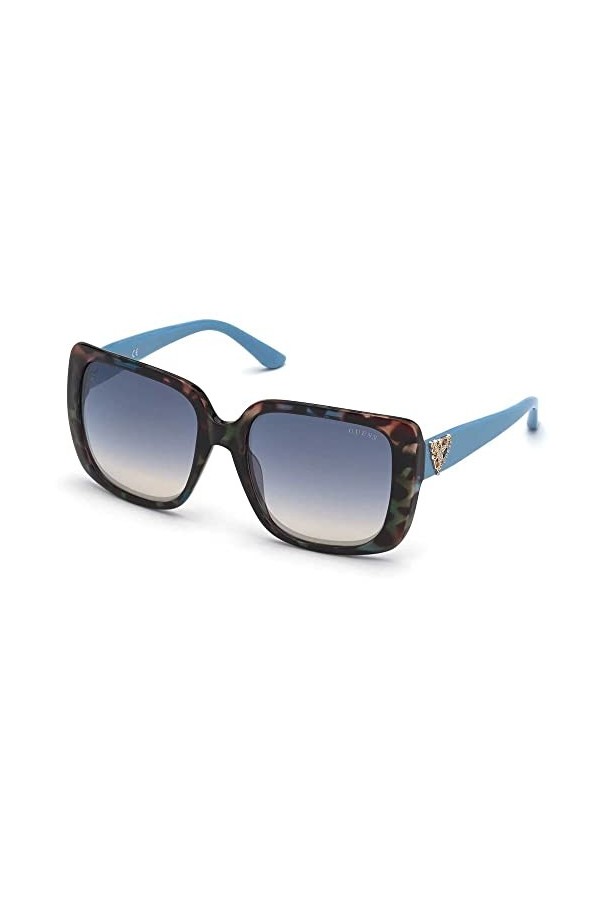 Guess 0, Lunettes de Soleil Femme, Blue/Other, 58