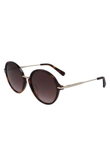 Longchamp Lunettes de soleil LO645S 214 Femme couleur Marron Havane taille 56 mm