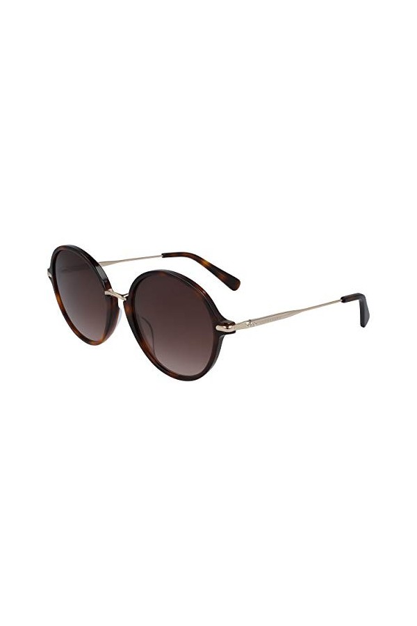 Longchamp Lunettes de soleil LO645S 214 Femme couleur Marron Havane taille 56 mm