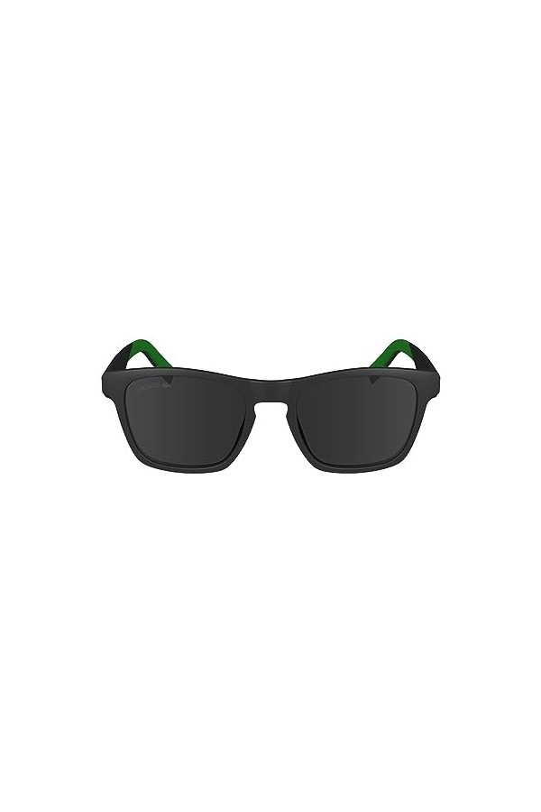 LACOSTE L6018S Lunettes de Soleil, Matte Black, Taille Unique Homme
