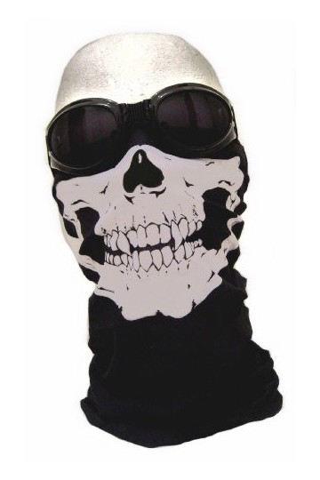 GEAR Grossiste - Lot de 5 Tour de Cou Masque Cagoule Tete de Mort - Airsoft - Paintball - Moto - Ski - Snow - Surf - Outdoor
