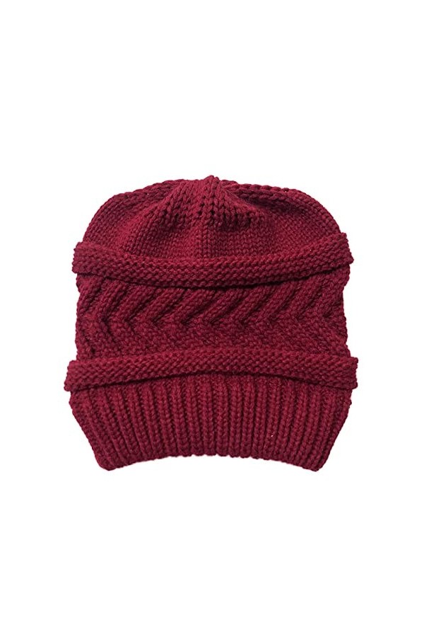 Feiboyy Cagoules Noir Fine Femmes Coupe-Vent écharpe Chapeau Hiver Chaud écharpe Chapeau Ensemble Doux tricoté Chapeau en Pel