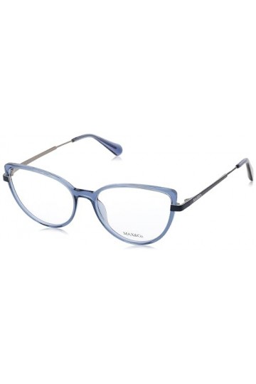 MAX &CO MO5103 Lunettes de Soleil, Bleu Shiny Blue , 54/16/145 Femme