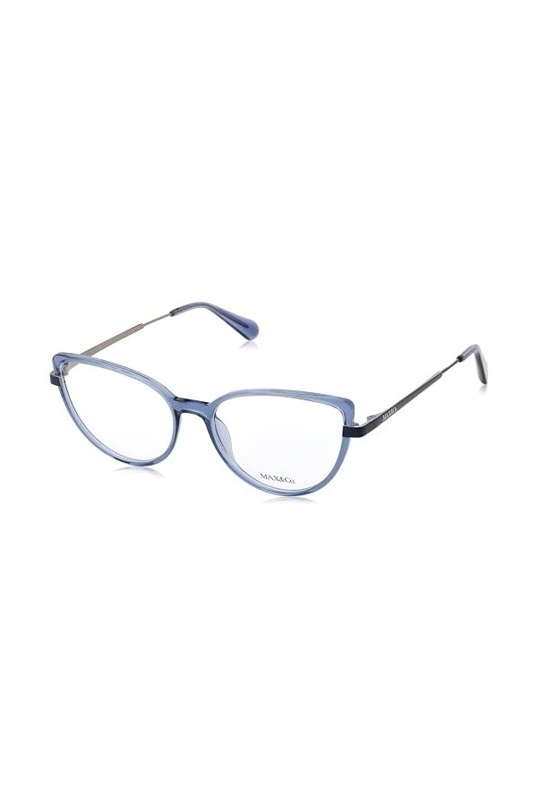 MAX &CO MO5103 Lunettes de Soleil, Bleu Shiny Blue , 54/16/145 Femme