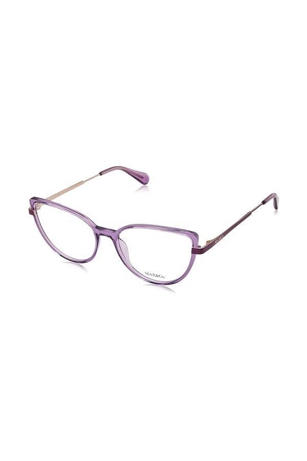 MAX &CO MO5103 Lunettes de Soleil, Bleu Shiny Blue , 54/16/145 Femme