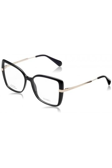 MAX &CO MO5078 Lunettes de Soleil, Noir Brillant, 54/15/140 Femme