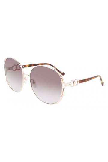 Liu Jo LJ149S Sunglasses, 714 Medium Gold, 64 Unisex