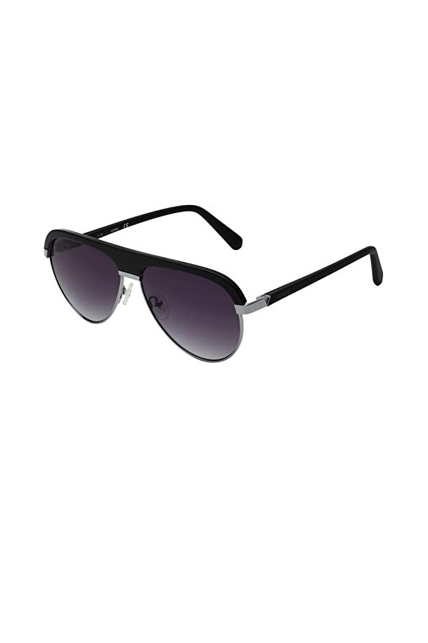 Guess - Lunette de soleil - Femme Noir Glã¤nzend Schwarz - Silber 59