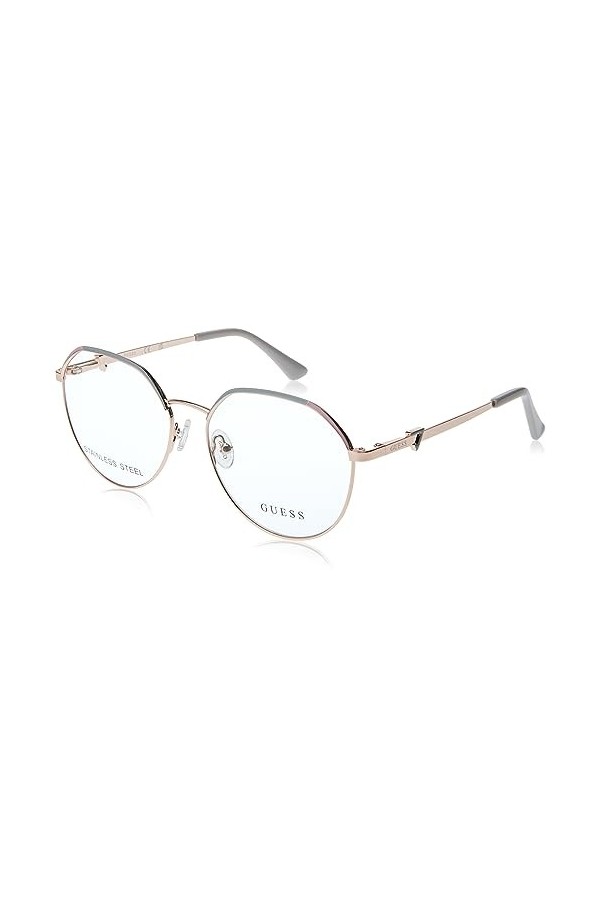 Guess GU2866 Lunettes de Soleil, Or Rose Brillant, 55/16/140 Femme