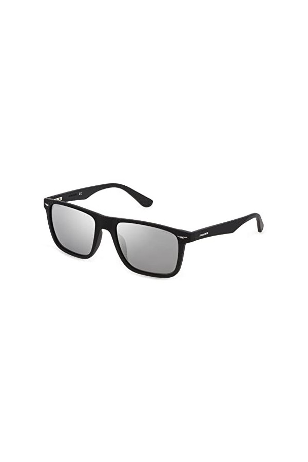 Police SPLE02 Sunglasses, Nero OPACO, 57 Unisex