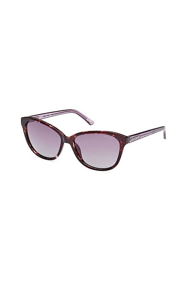 Skechers SE6264 Lunettes de Soleil, Coloured Havana, 57/15/140 Femme