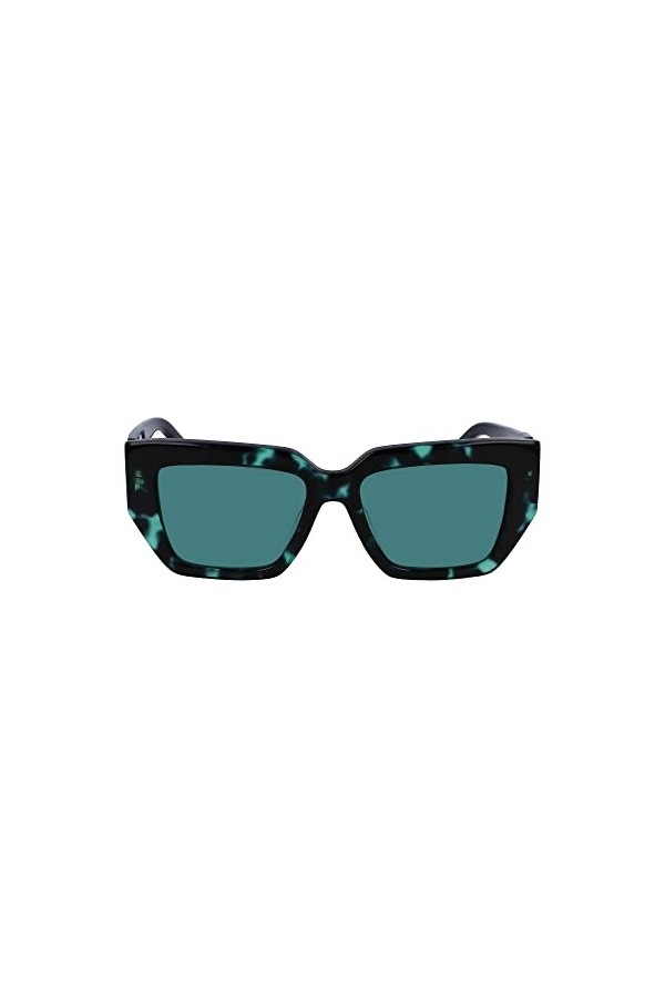 Calvin Klein Jeans CKJ23608S Sunglasses, 237 Green Havana, Taille Unique Unisex