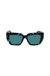 Calvin Klein Jeans CKJ23608S Sunglasses, 237 Green Havana, Taille Unique Unisex