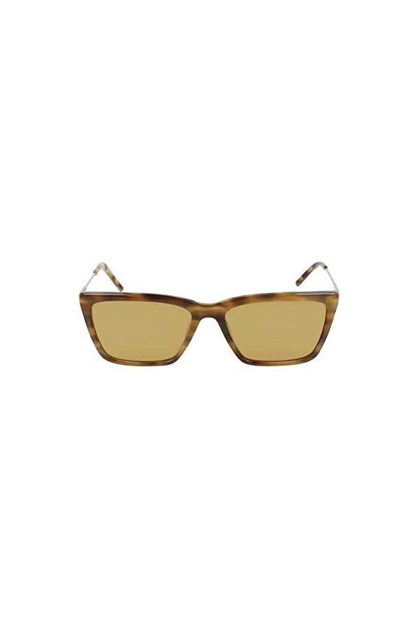 DKNY DK709S Lunettes de Soleil, Brown Horn, Taille Unique Femme