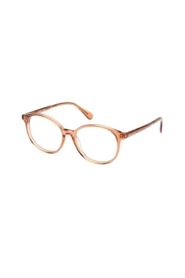 MAX &CO MO5076 Lunettes de Soleil, Brun Clair Brillant, 53/16/140 Femme