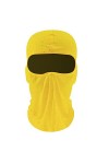 ISWMM Cagoule de cyclisme réglable coupe-vent avec protection solaire, jaune