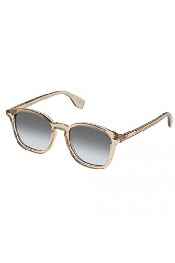 Le Specs SIMPLASTIC Lunettes de soleil rectangulaires pour homme et femme avec protection UV, Kaki Grade/sable