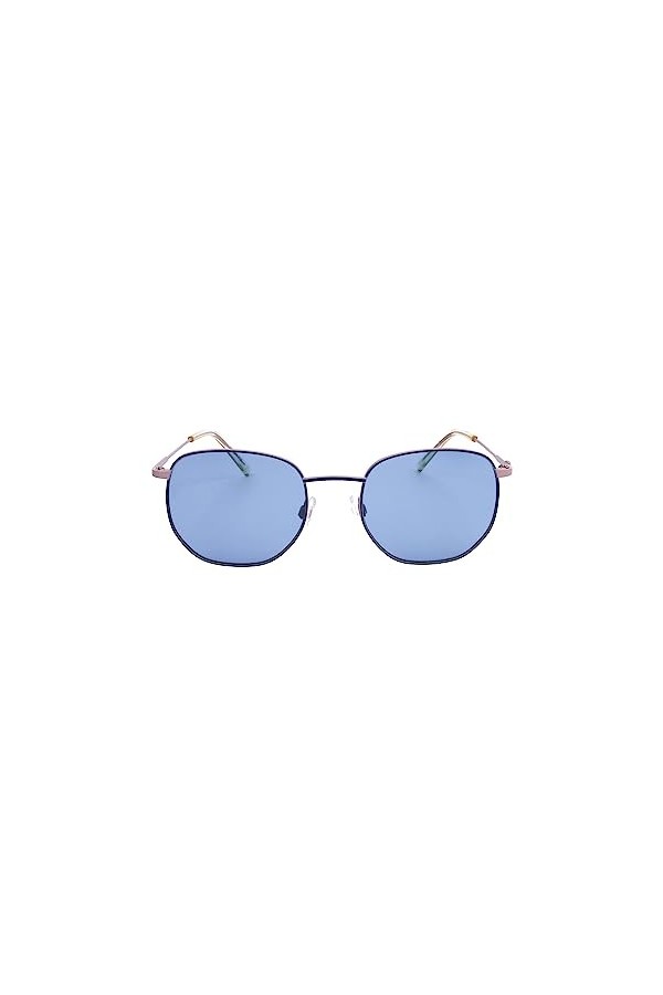 Missoni - Lunettes de soleil en acier inoxydable pour femmes, Monture : bleu nude – lentille : bleu, Taille unique