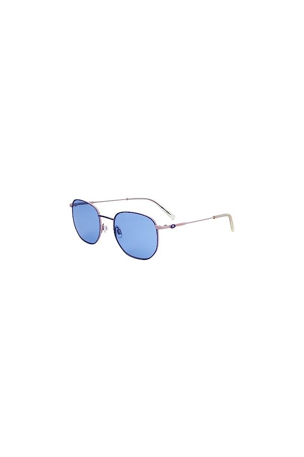 Missoni - Lunettes de soleil en acier inoxydable pour femmes, Monture : bleu nude – lentille : bleu, Taille unique