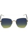 TOMMY HILFIGER TH 1667/S Lunettes de Soleil, Bleu Or, 57 Femme