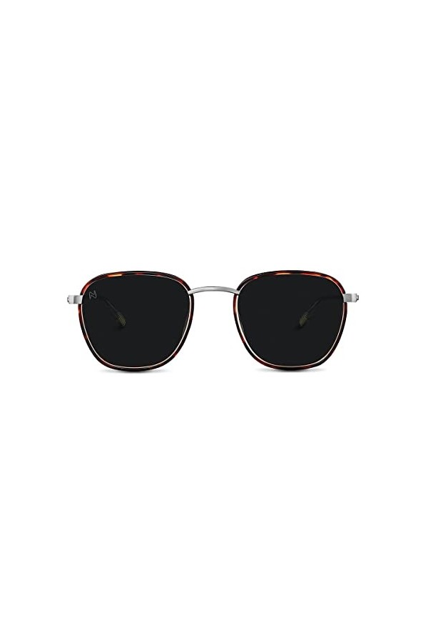 NOOZ Lunettes de soleil polarisées Écaille Carrée en Métal pour homme et femme DUAL HIRO